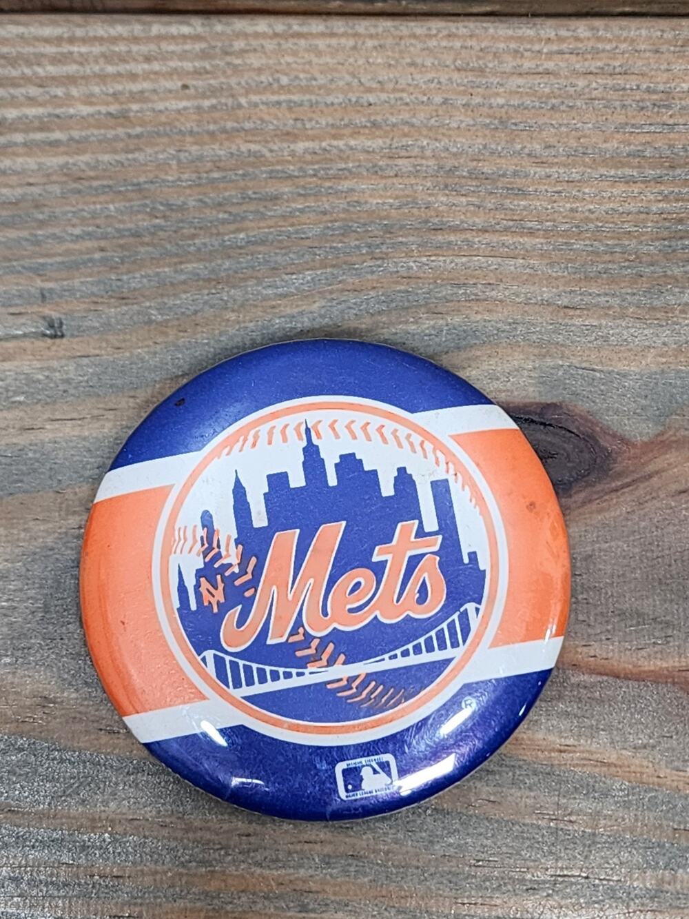 New York Mets Button Pin 2.25"